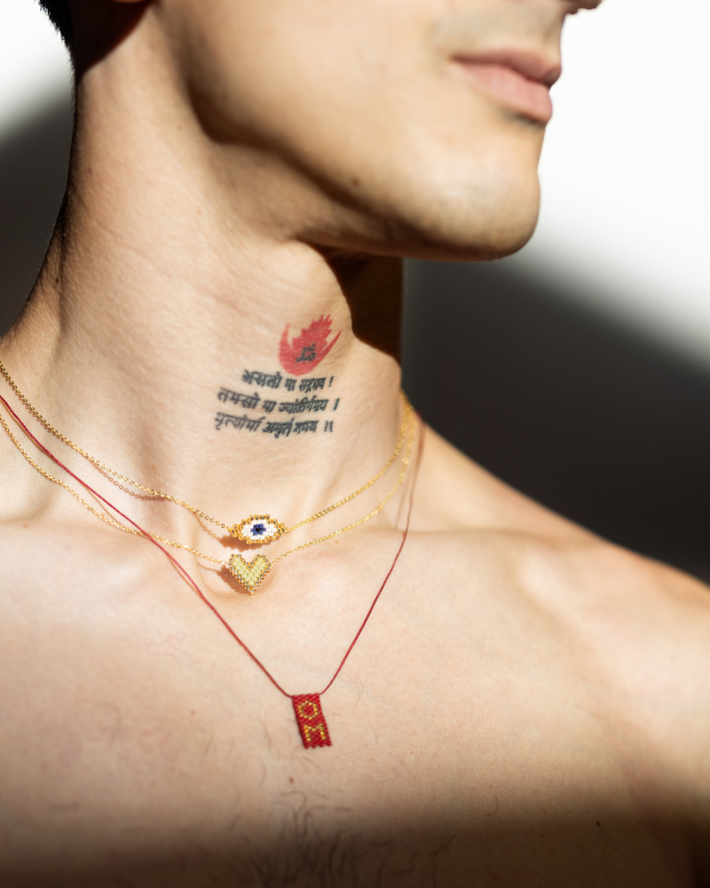 Jivamukti Yoga x Corazón Third Eye Necklace Gold