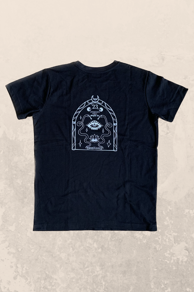 Jivamukti Barcelona Tribe Unisex T-Shirt - Black