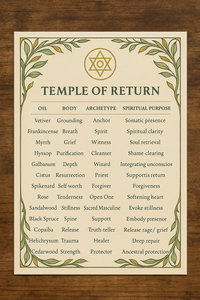 Temple of Return: Anointing Oil for the Sacred Masculine
